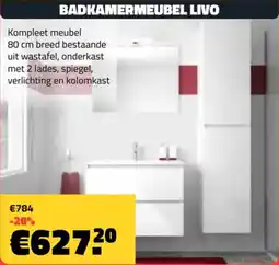Bouwcenter Frans Vlaeminck Badkamermeubel livo aanbieding