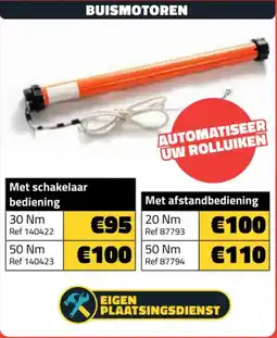 Bouwcenter Frans Vlaeminck Buismotoren met schakelaar bediening aanbieding