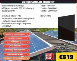 Bouwcenter Frans Vlaeminck Zonnepanelen microkit aanbieding