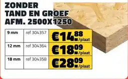 Bouwcenter Frans Vlaeminck Osb-3 platen zonder tand en groef aanbieding