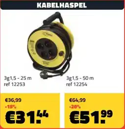 Bouwcenter Frans Vlaeminck Kabelhaspel aanbieding