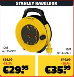 Bouwcenter Frans Vlaeminck Stanley kabelbox aanbieding