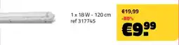 Bouwcenter Frans Vlaeminck Led tl armatuur t8 18w spatwaterdicht aanbieding