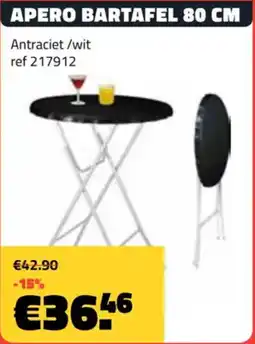 Bouwcenter Frans Vlaeminck Apero bartafel aanbieding