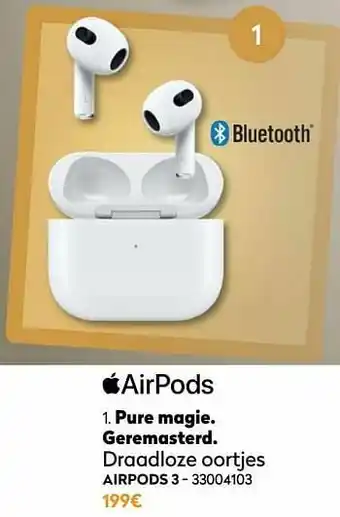Krëfel Apple draadloze oortjes airpods 3 aanbieding