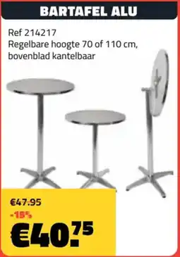 Bouwcenter Frans Vlaeminck Bartafel alu aanbieding