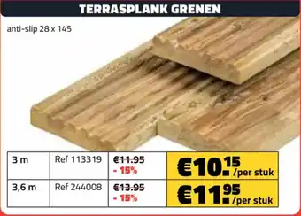 Bouwcenter Frans Vlaeminck Terrasplank grenen aanbieding