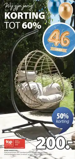 Jysk Bork hangstoel aanbieding