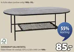 Jysk FSC Hinnerup salontafel aanbieding