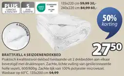 Jysk Brattfjell 4 seizoenendekbed aanbieding