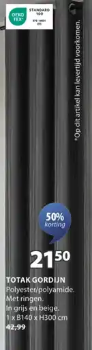 Jysk Totak gordijn aanbieding