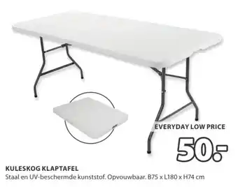 Jysk Kuleskog klaptafel aanbieding