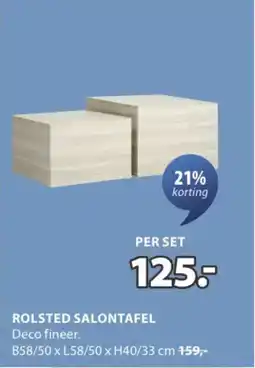 Jysk Rolsted salontafel aanbieding