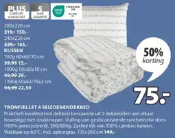 Jysk Tronfjellet 4 seizoenendekbed aanbieding