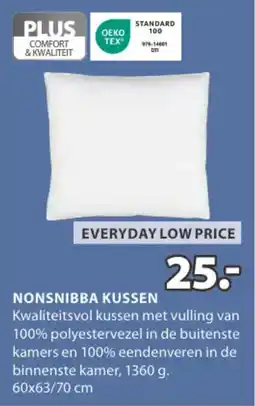 Jysk Nonsnibba kussen aanbieding