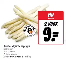 Jumbo Jumbo Belgische asperges 500 gram aanbieding