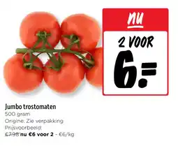 Jumbo Jumbo trostomaten 500 gram aanbieding