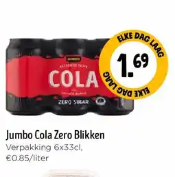 Jumbo Jumbo Cola Zero Blikken aanbieding