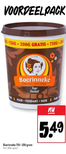 Jumbo Boerinneke 750 + 200 gram aanbieding