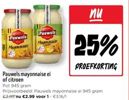 Jumbo Pauwels mayonnaise ei of citroen aanbieding
