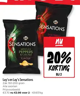 Jumbo Lay’s en Lay’s Sensations aanbieding