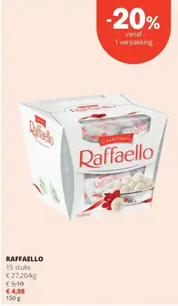 Spar RAFFAELLO 15 stuks aanbieding