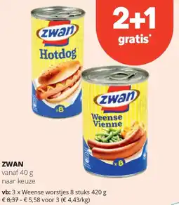 Spar ZWAN vanaf 40 g aanbieding