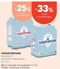 Spar CHAUDFONTAINE bruisend aanbieding
