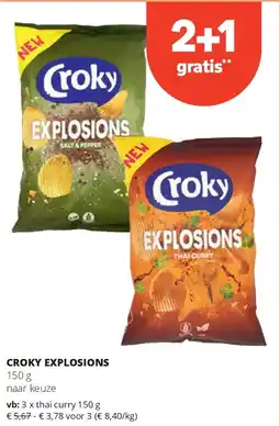 Spar CROKY EXPLOSIONS 150 g naar keuze aanbieding