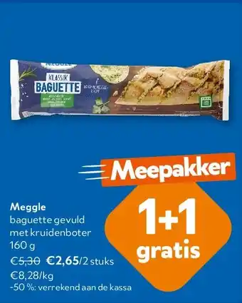 OKay Meggle baguette gevuld met kruidenboter 160 g aanbieding