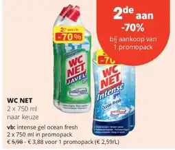 Spar WC NET 2 x 750 ml aanbieding