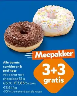 OKay donut met chocolade 55 g aanbieding