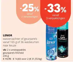 Spar LENOR wasverzachter aanbieding