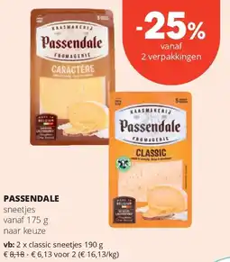 Spar PASSENDALE sneetjes vanaf 175 g aanbieding