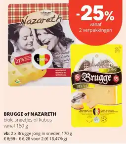 Spar BRUGGE of NAZARETH aanbieding