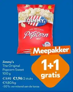OKay Jimmy’s The Original Popcorn Sweet 100 g aanbieding
