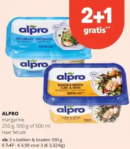 Spar ALPRO margarine 250 g aanbieding
