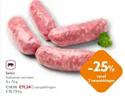 OKay Salcis Italiaanse worsten 4 x 75 g aanbieding