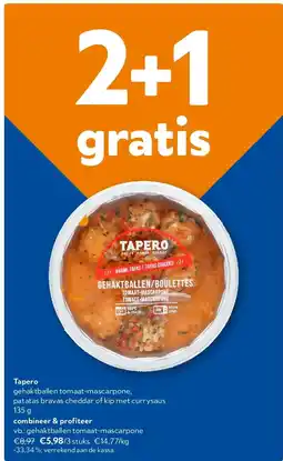OKay Tapero gehaktballen tomaat-mascarpone aanbieding