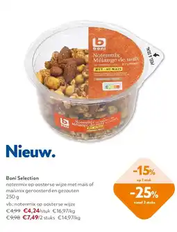 OKay Boni Selection notenmix op oosterse wijze met maïs aanbieding
