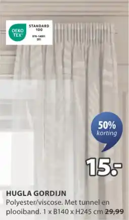 Jysk Hugla gordijn aanbieding