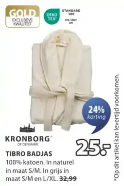 Jysk Kronborg tibro badjas aanbieding