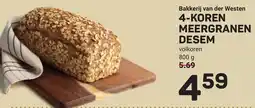 Ekoplaza Bakkerij van der westen 4 koren meergranen desem aanbieding