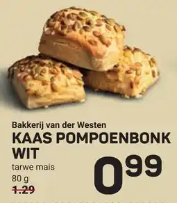 Ekoplaza Bakkerij van der westen kaas pompoenbonk wit aanbieding