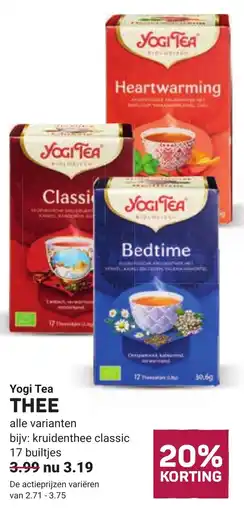 Ekoplaza Yogi tea thee aanbieding