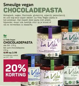 Ekoplaza La Vida Vegan Chocoladepasta aanbieding