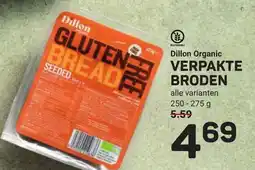 Ekoplaza Dillon organic verpakte broden aanbieding