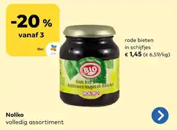 Bio Planet Noliko rode bieten in schijfjes aanbieding