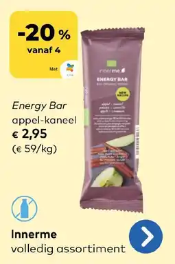 Bio Planet Innerme Energy Bar appel-kaneel aanbieding