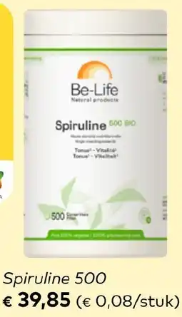 Bio Planet Be-Life Spiruline 500 aanbieding